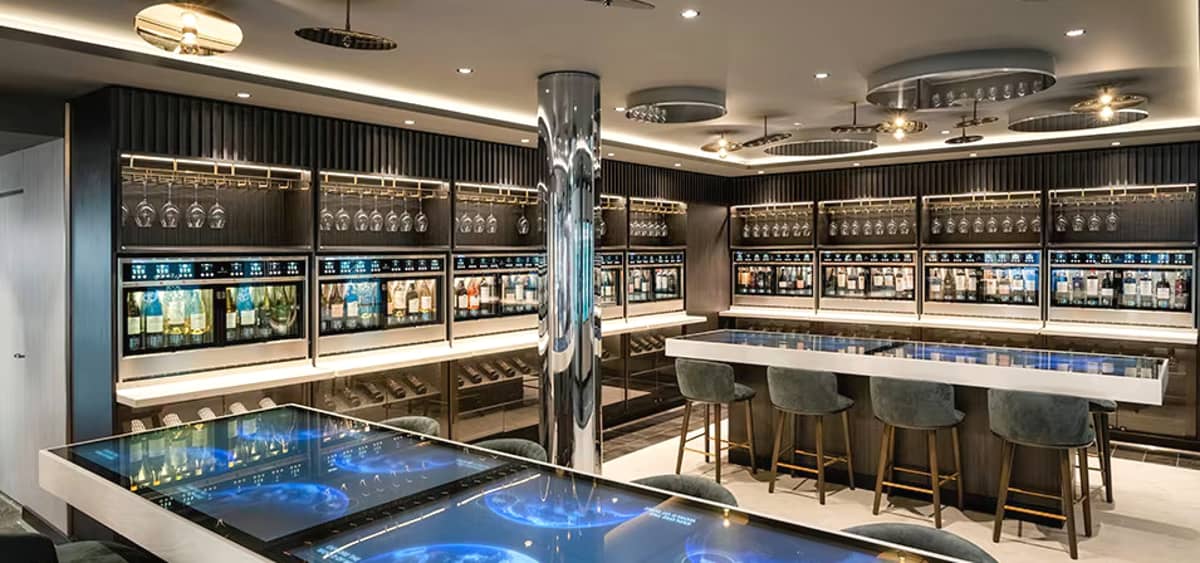 3- HELIOS WINE MAKER <br> AN INTERACTIVE, HIGH-TECH WINE BAR