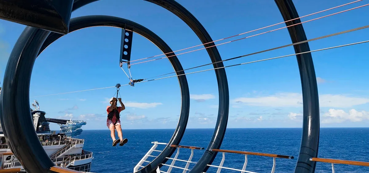 1-ZIPLINE <br> ADRENALINE AND BREATHTAKING VIEWS