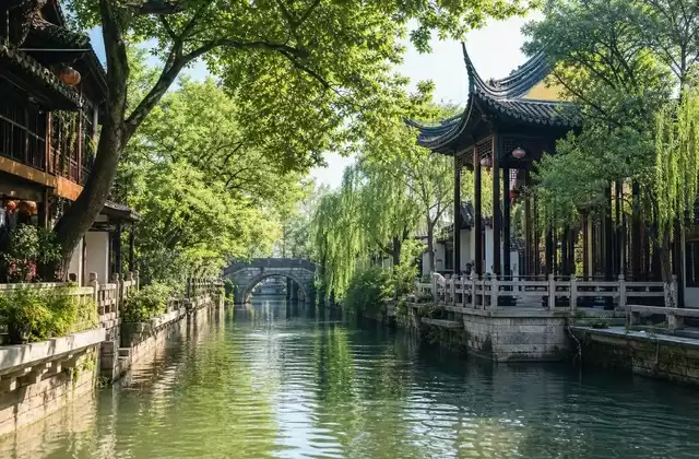 Suzhou or Hangzhou from Shanghai
