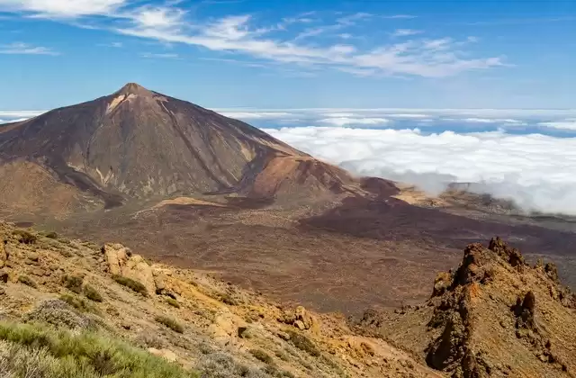 View from Mount Teide in Tenerife