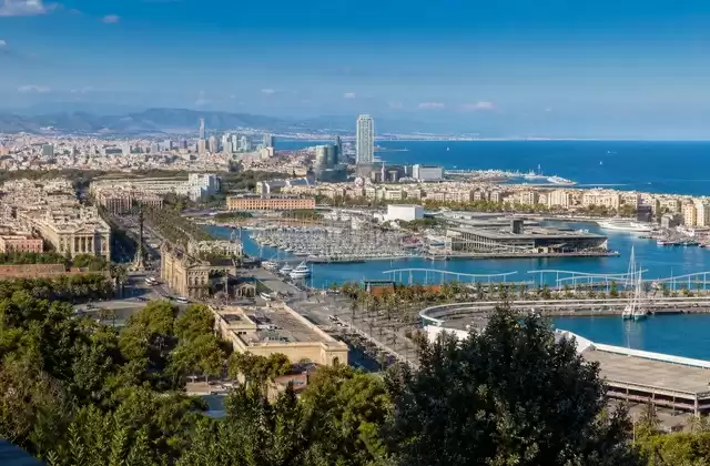 View from Montjuïc in Barcelona