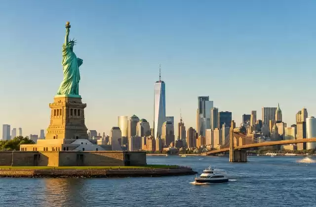 Facing Manhattan