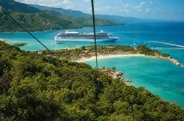 From the zip line