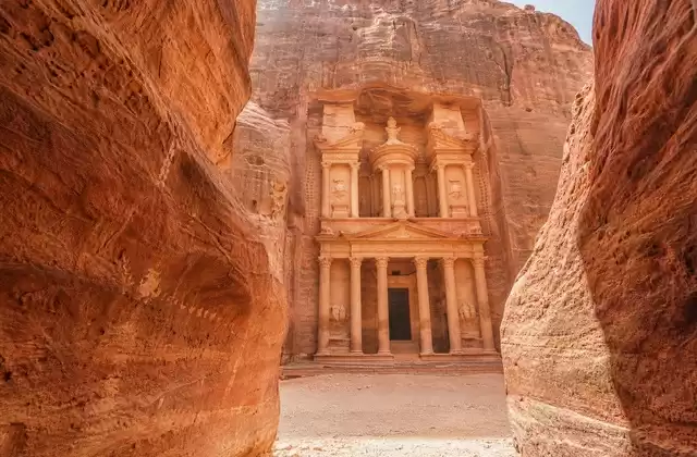 In front of Petra's Treasury