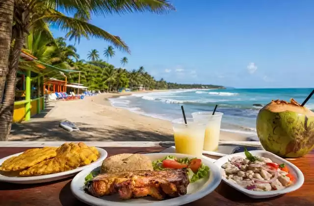 At the booths of Luquillo