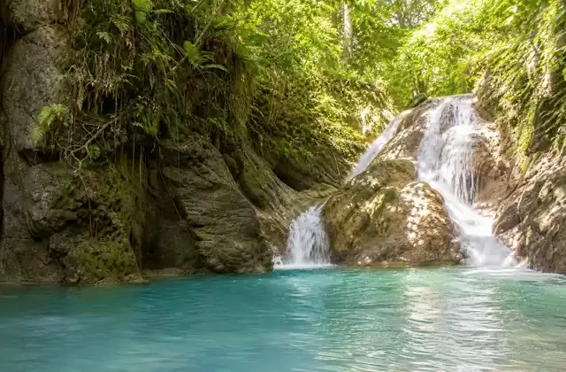 At the Damajagua waterfalls