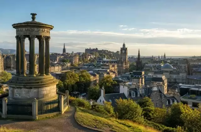 From Calton Hill in Edinburgh