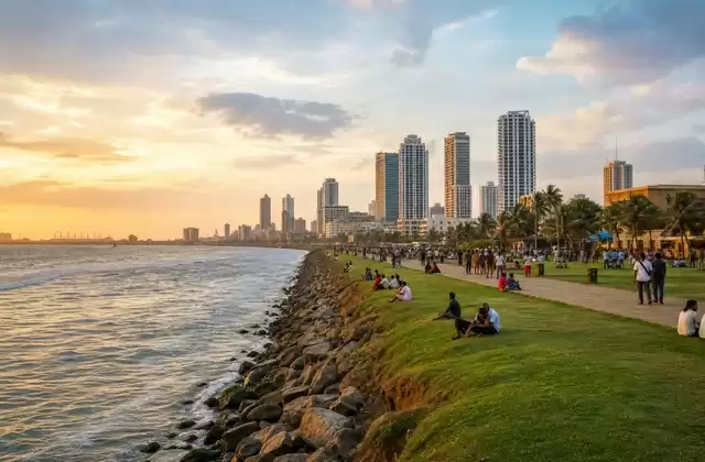 At Galle Face Green