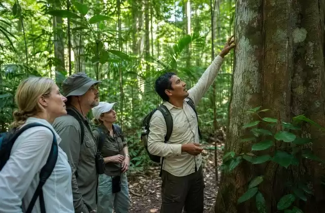 Forest walk with a naturalist guide