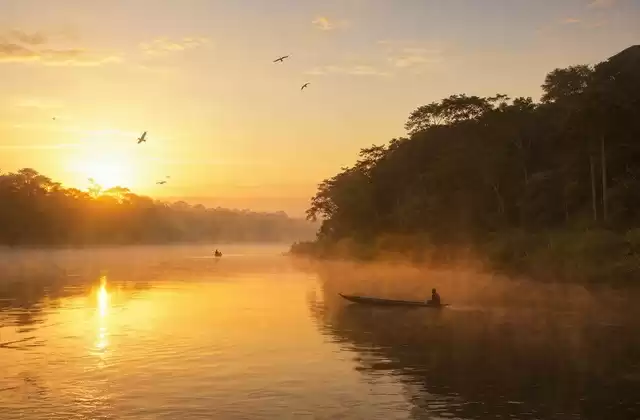 Sunrise on the river