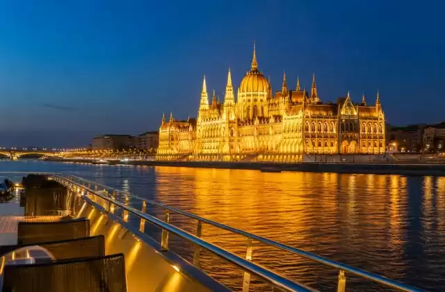 Budapest illuminated at night