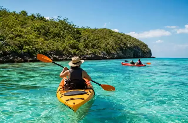 Kayaking in the bay
