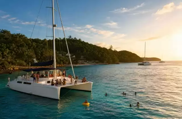 Coastal catamaran cruise