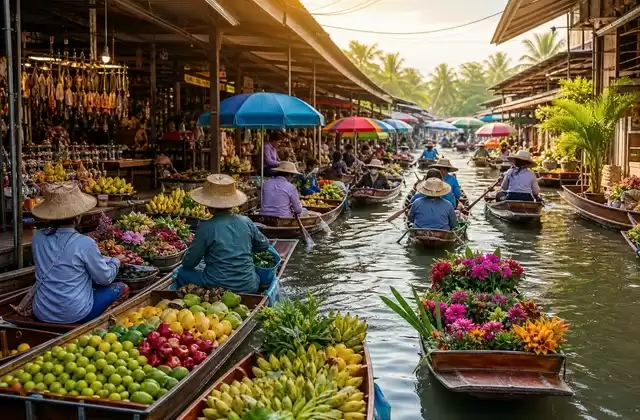 Floating markets
