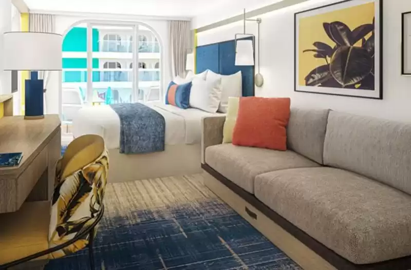 Family Cabin with Balcony and Surfside View